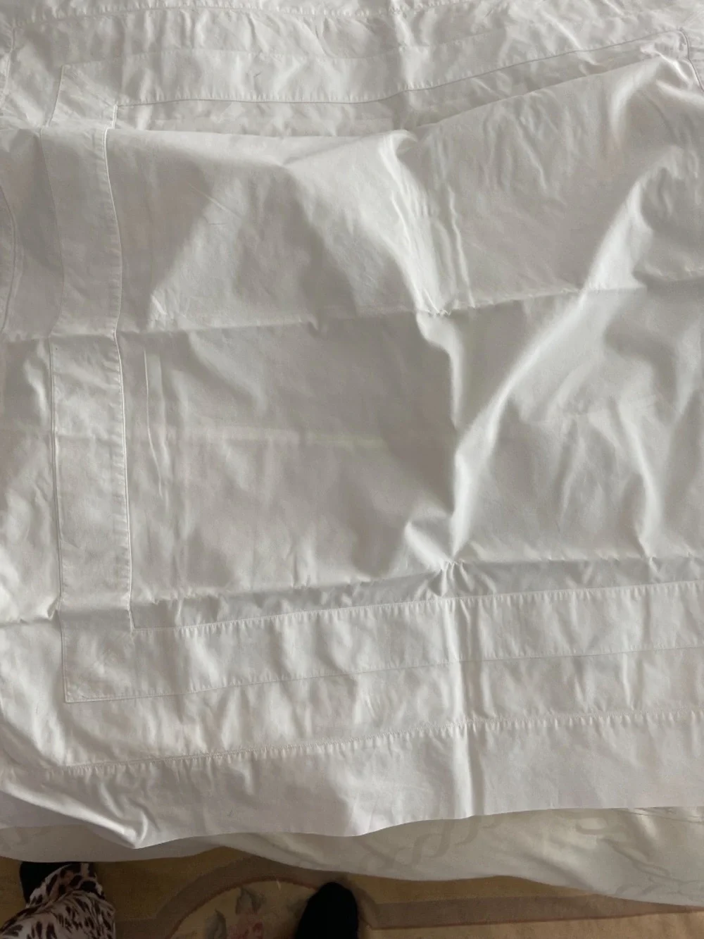 Pratesi white euro shams